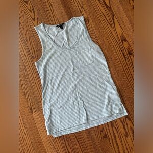 Banana Republic Light Blue Striped Tank